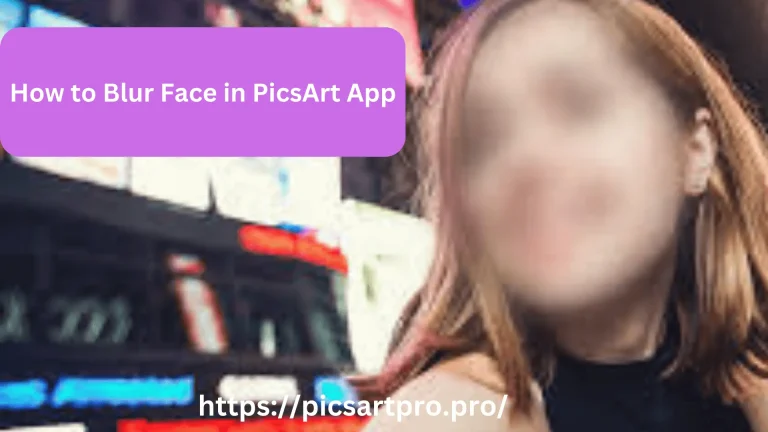 How to Blur Face in Picsart?